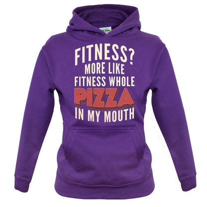 Fitness Pizza In My Mouth Kids T Shirt