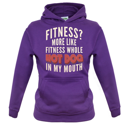 Fitness Hot Dog In My Mouth Kids T Shirt