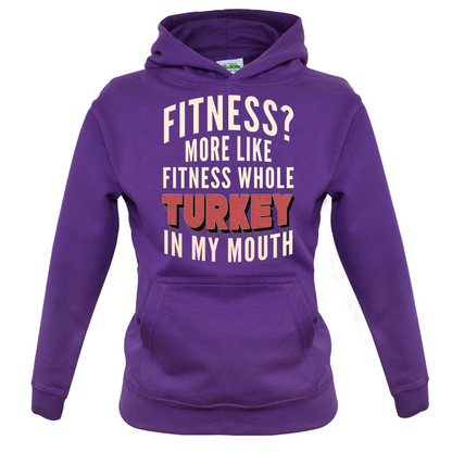 Fitness Turkey In My Mouth Kids T Shirt