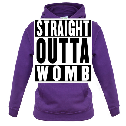 Straight Outta Womb Kids T Shirt