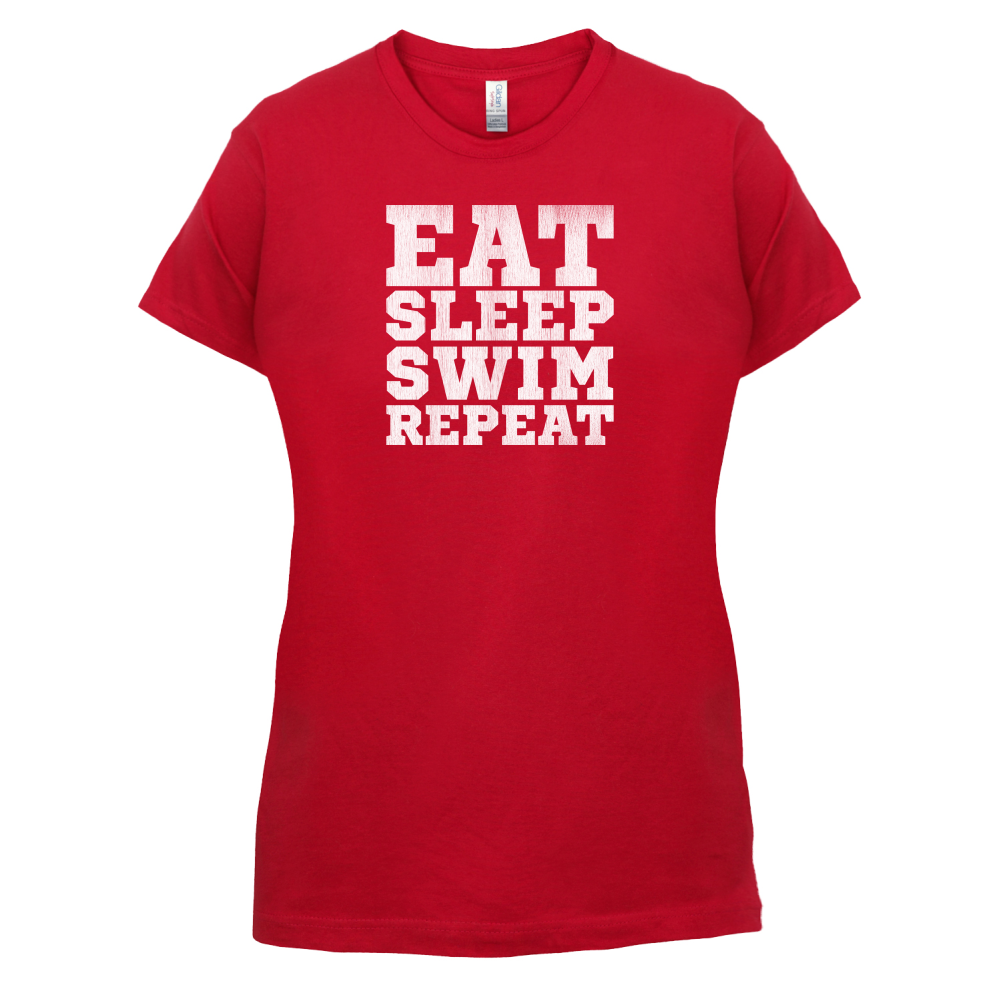 Eat Sleep Swim Repeat T Shirt