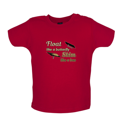 Float Like A Butterfly Skim Like A Bee Baby T Shirt