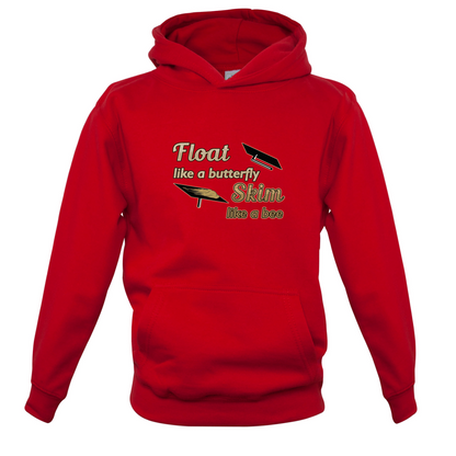 Float Like A Butterfly Skim Like A Bee Kids T Shirt