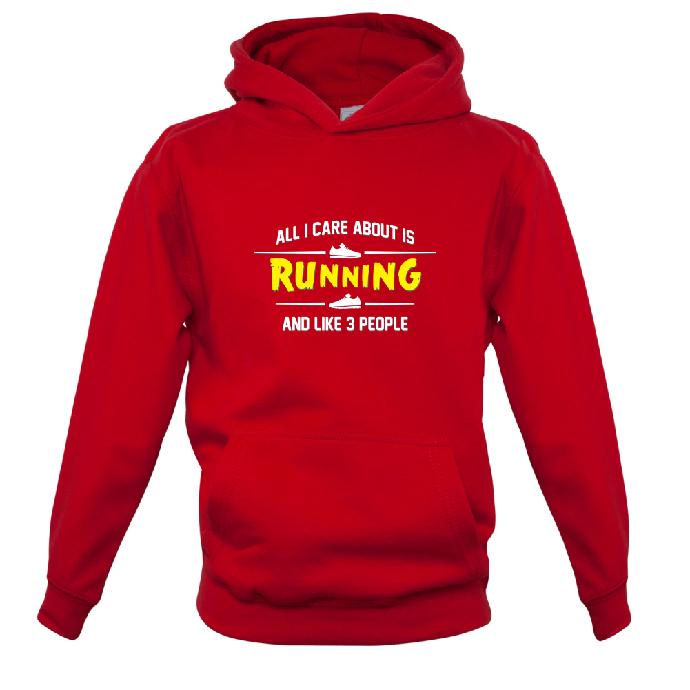 All I Care About Is Running Kids T Shirt