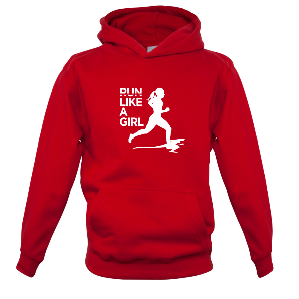 Run Like A Girl Kids T Shirt