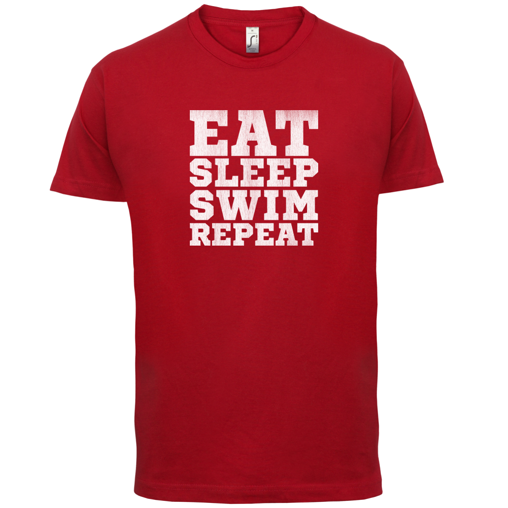 Eat Sleep Swim Repeat T Shirt