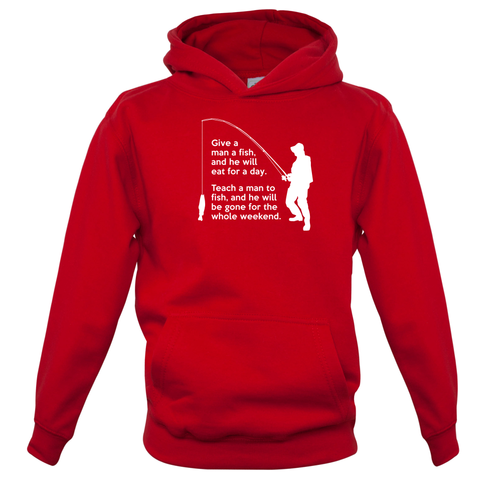 Fishing - He'll Be Gone For The Weekend Kids T Shirt