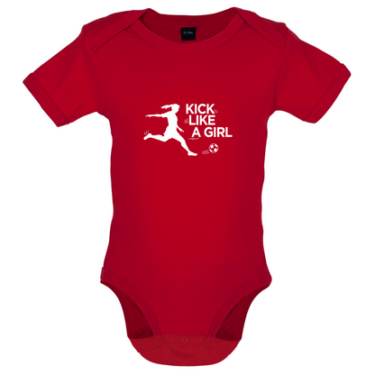 Kick Like A Girl Baby T Shirt