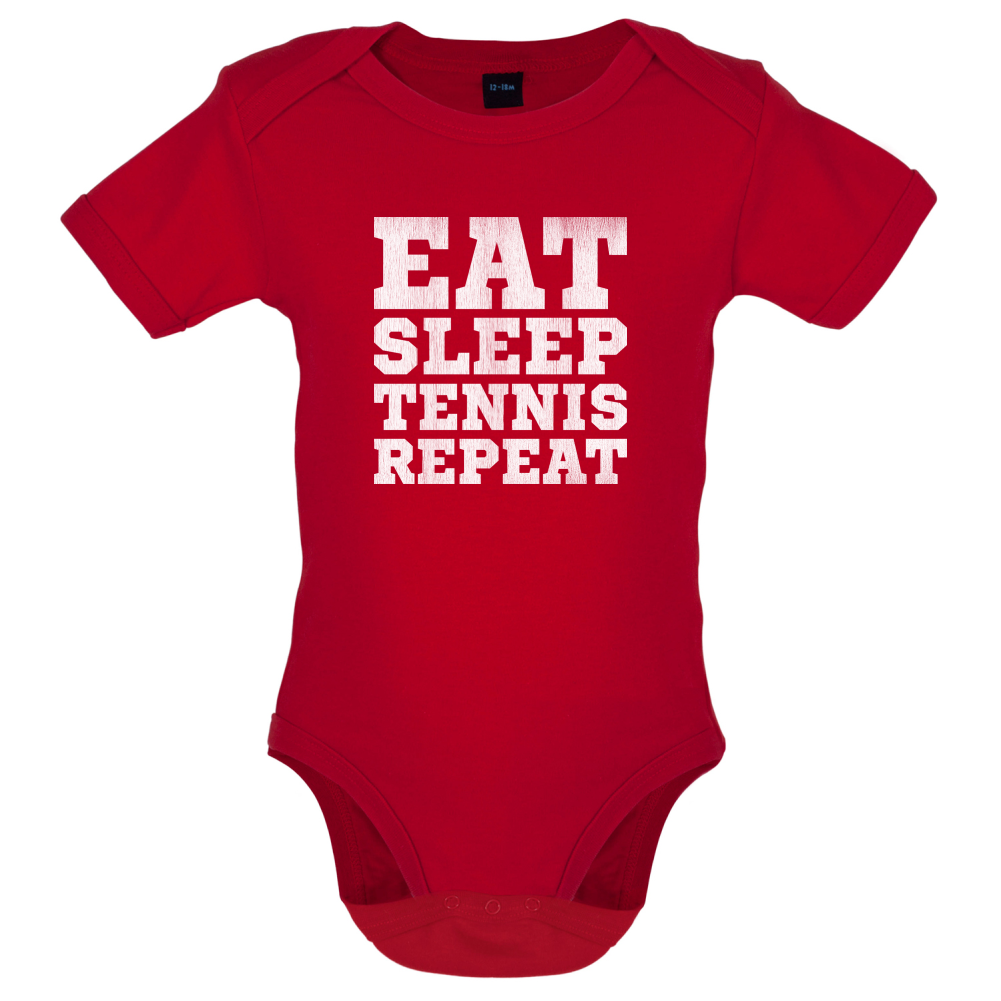 Eat Sleep Tennis Repeat Baby T Shirt