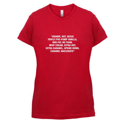 Long Coffee Order T Shirt