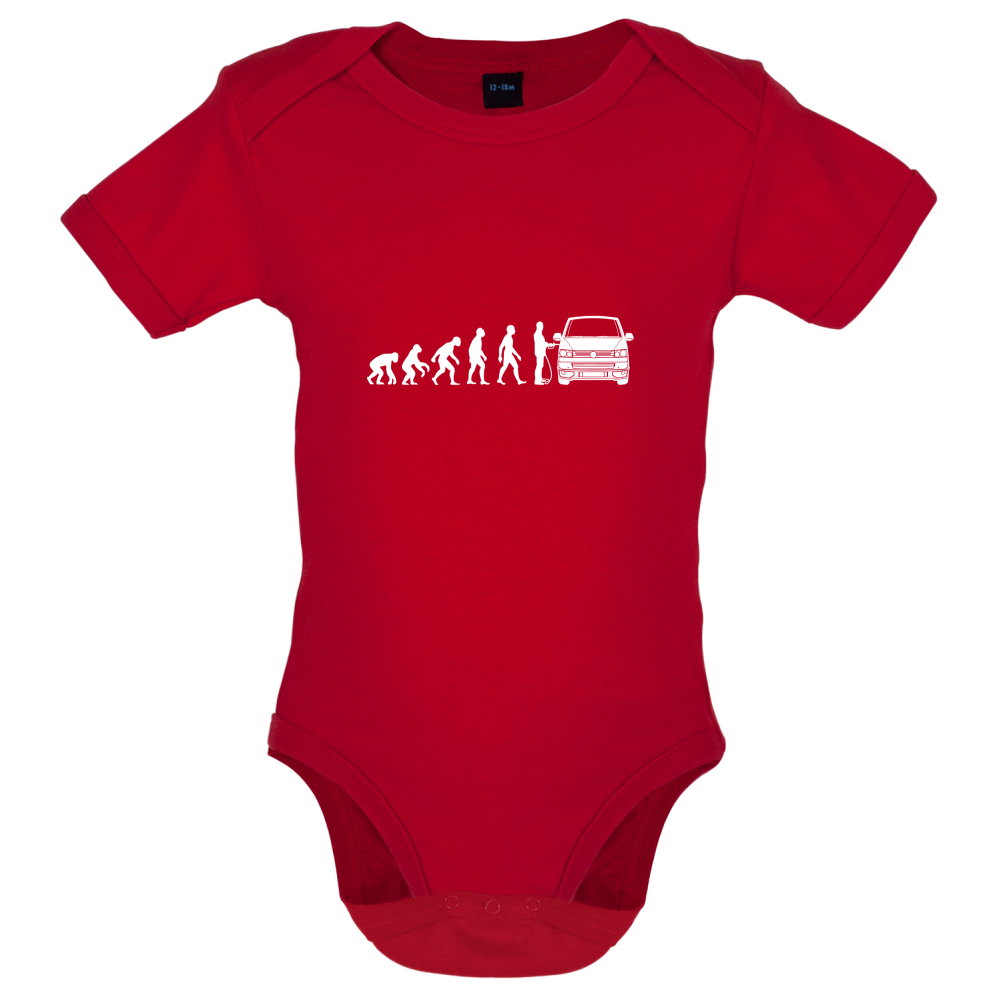 Evolution Of Man T5 Campervan Baby T Shirt