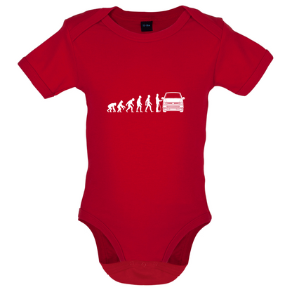 Evolution Of Man T5 Campervan Baby T Shirt