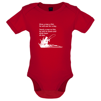 Fishing - He'll Drink Beer All Day Baby T Shirt