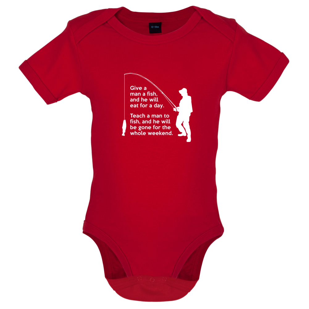 Fishing - He'll Be Gone For The Weekend Baby T Shirt
