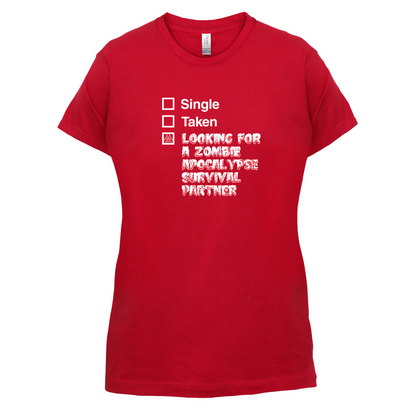 Single Taken Zombie Apocalypse T Shirt
