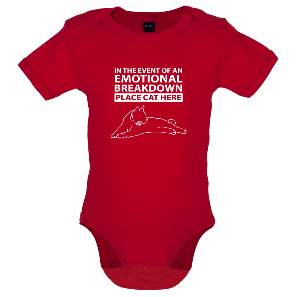 Emotional Breadown Place Cat Here Baby T Shirt