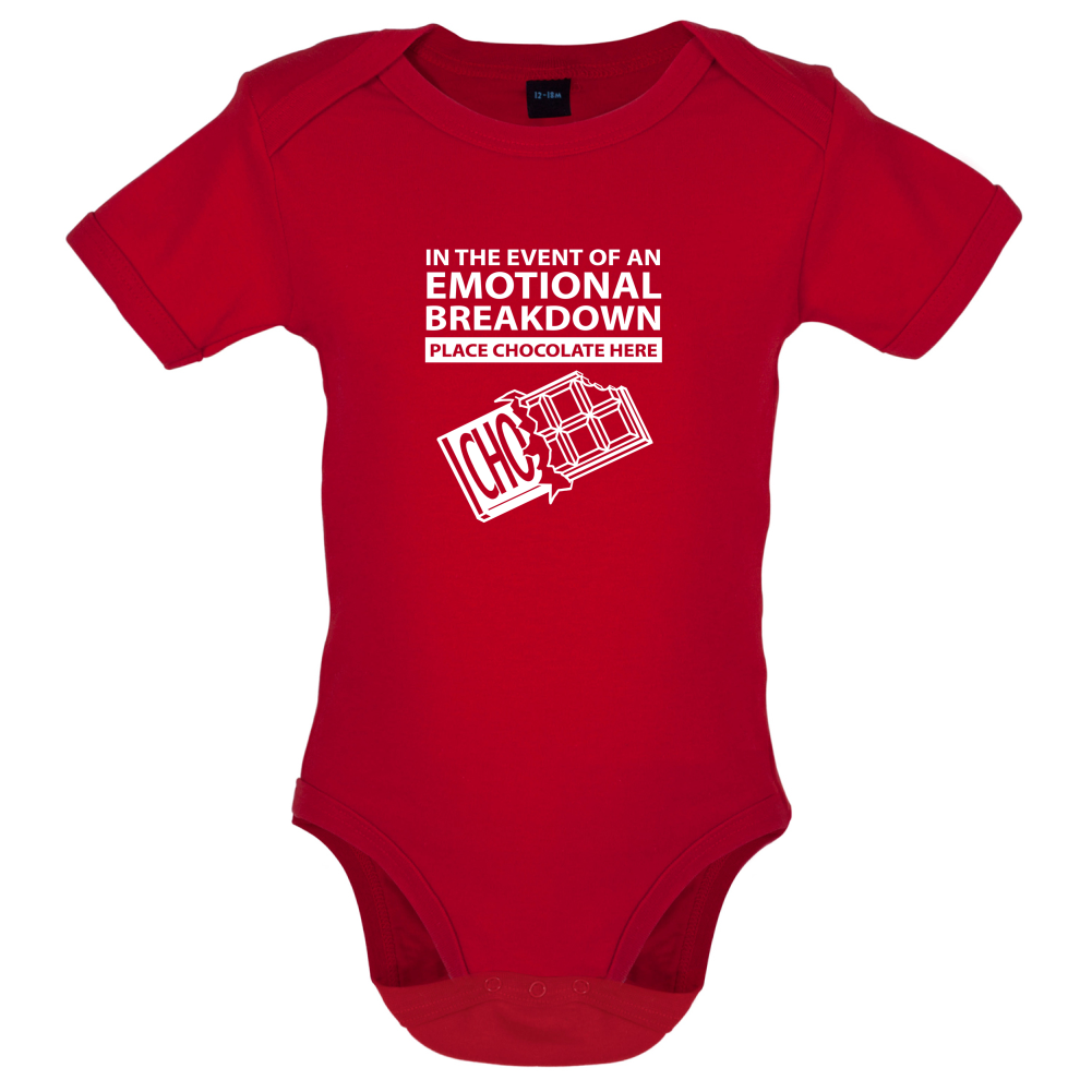 Emotional Breadown Place Chocolate Here Baby T Shirt