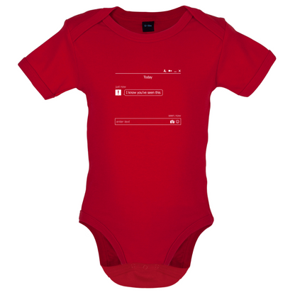 Message Seen Now Baby T Shirt