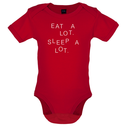 Eat A Lot Sleep A Lot Baby T Shirt