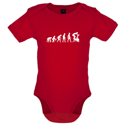 Evolution Of Man Spin Baby T Shirt