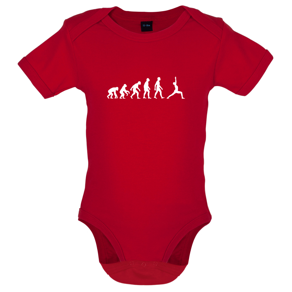 Evolution Of Man Yoga Baby T Shirt