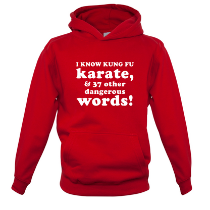 I Know Karate And 37 Other Dangerous Words Kids T Shirt