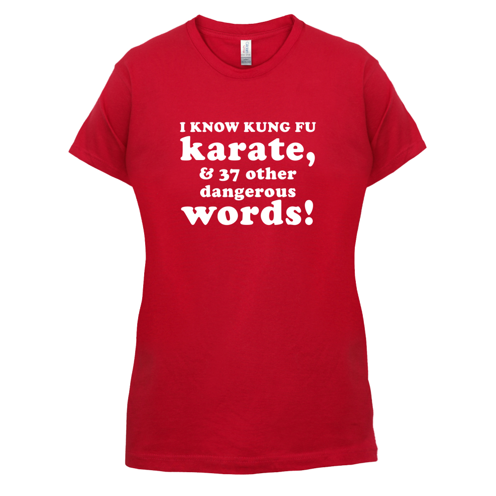 I Know Karate And 37 Other Dangerous Words T Shirt
