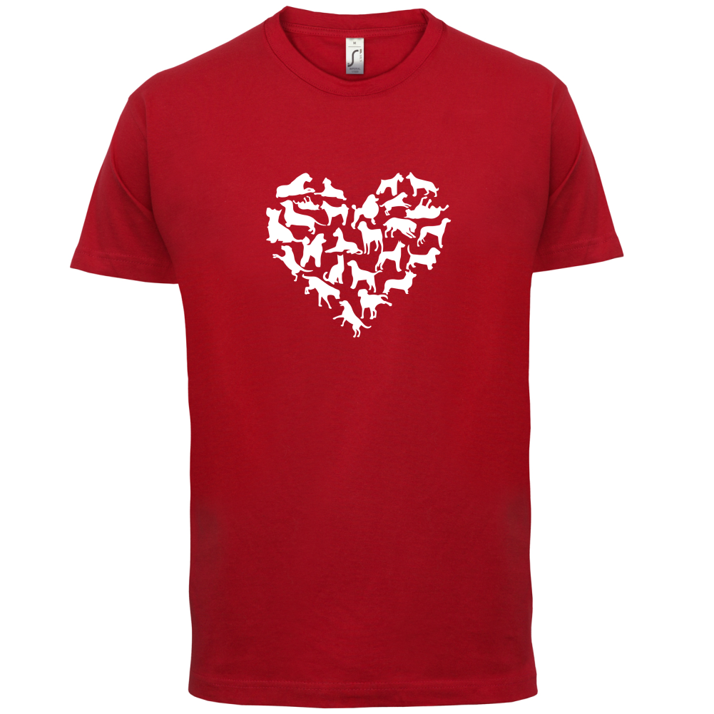 Love Heart Dogs T Shirt
