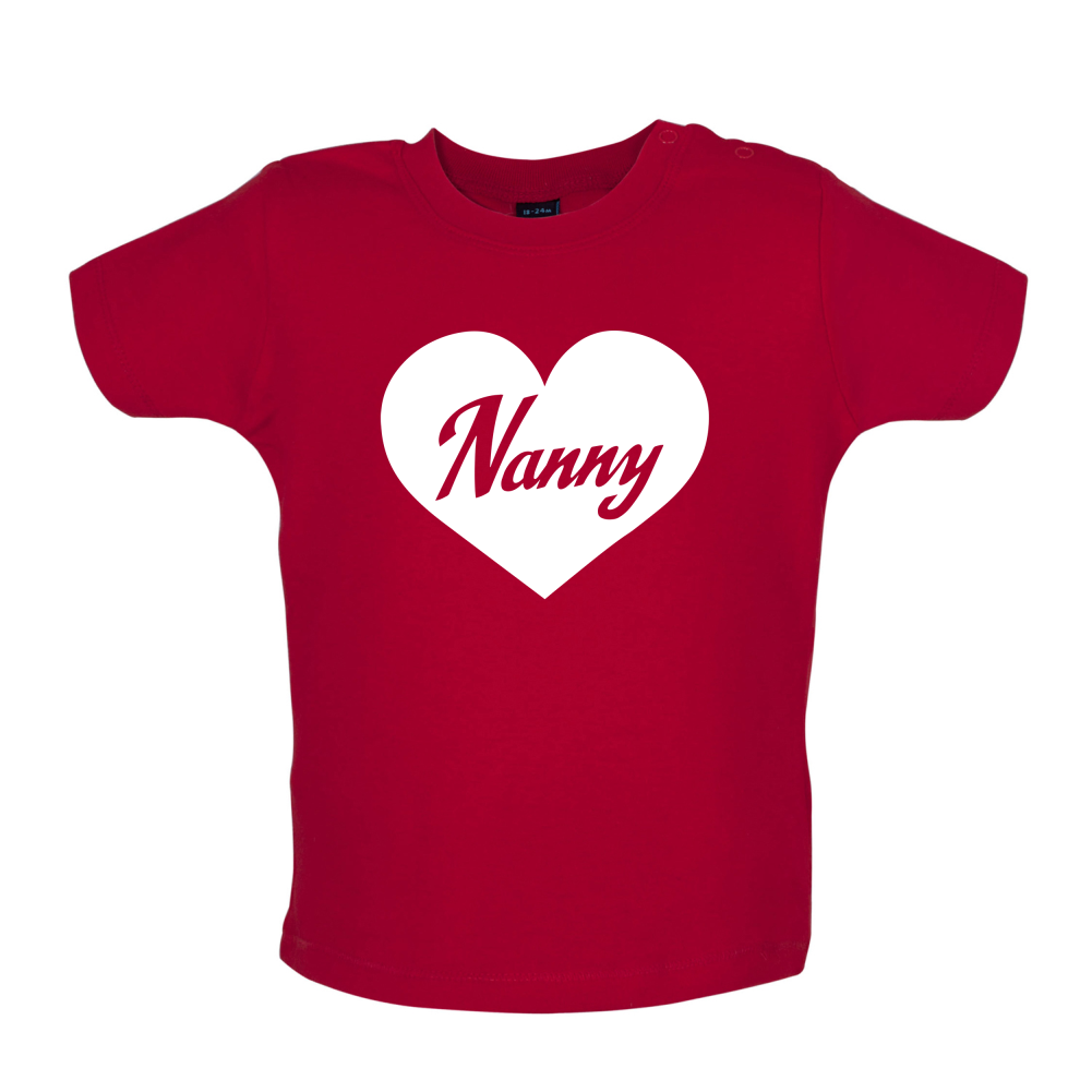 Heart Nanny Baby T Shirt