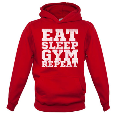 Eat Sleep Gym REPEAT Kids T Shirt