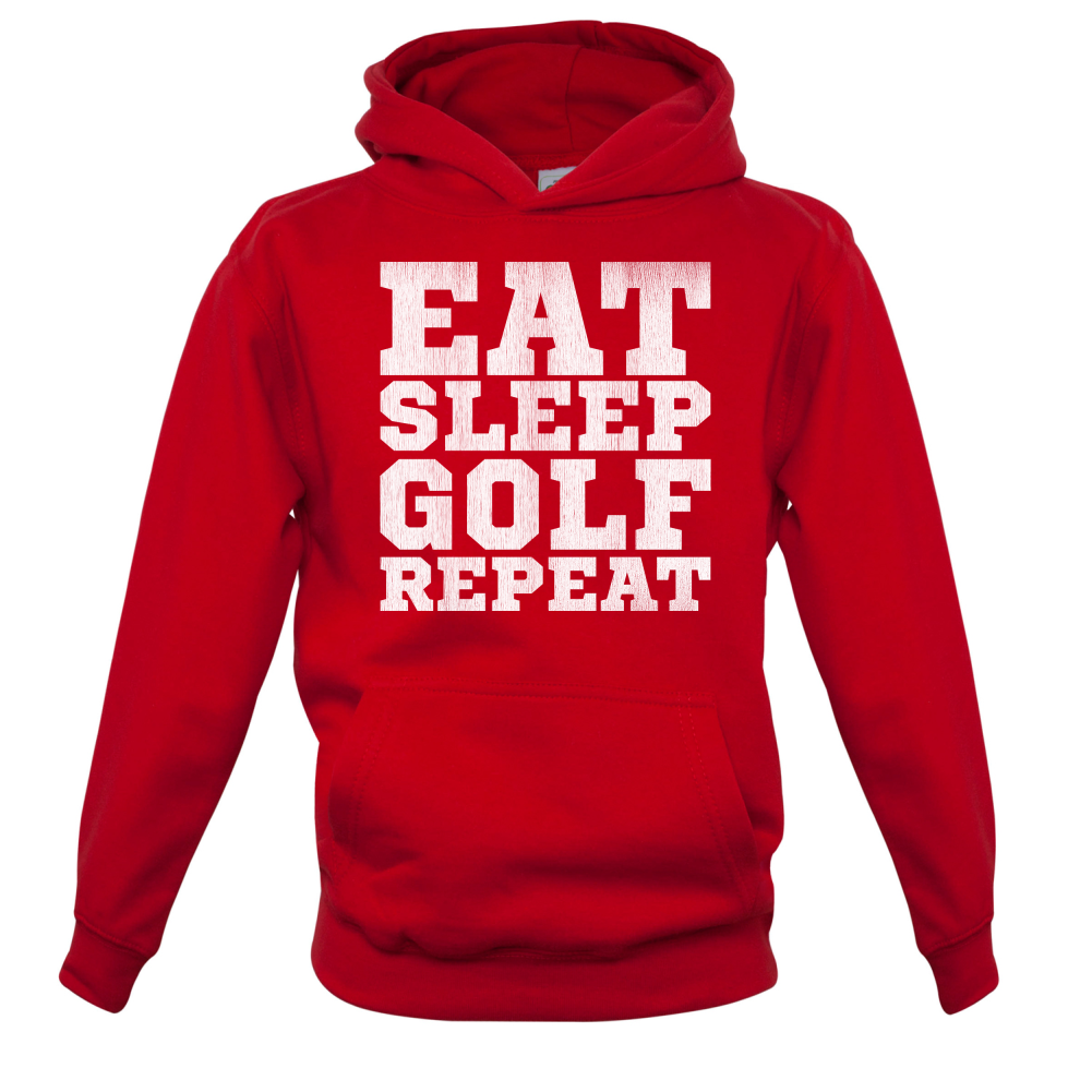 Eat Sleep Golf REPEAT Kids T Shirt
