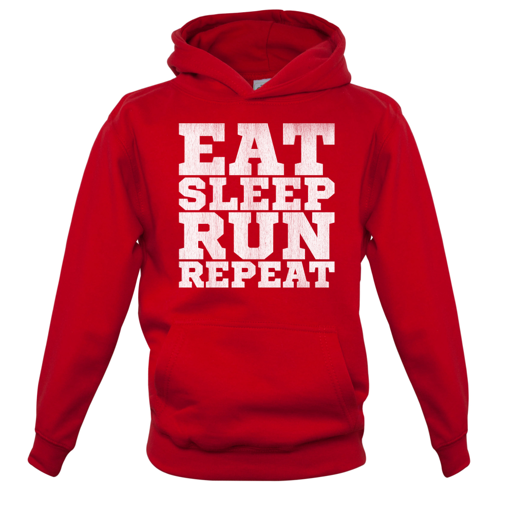 Eat Sleep Run REPEAT Kids T Shirt