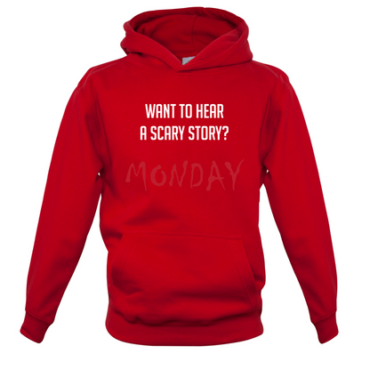 Scary Story, Monday Kids T Shirt