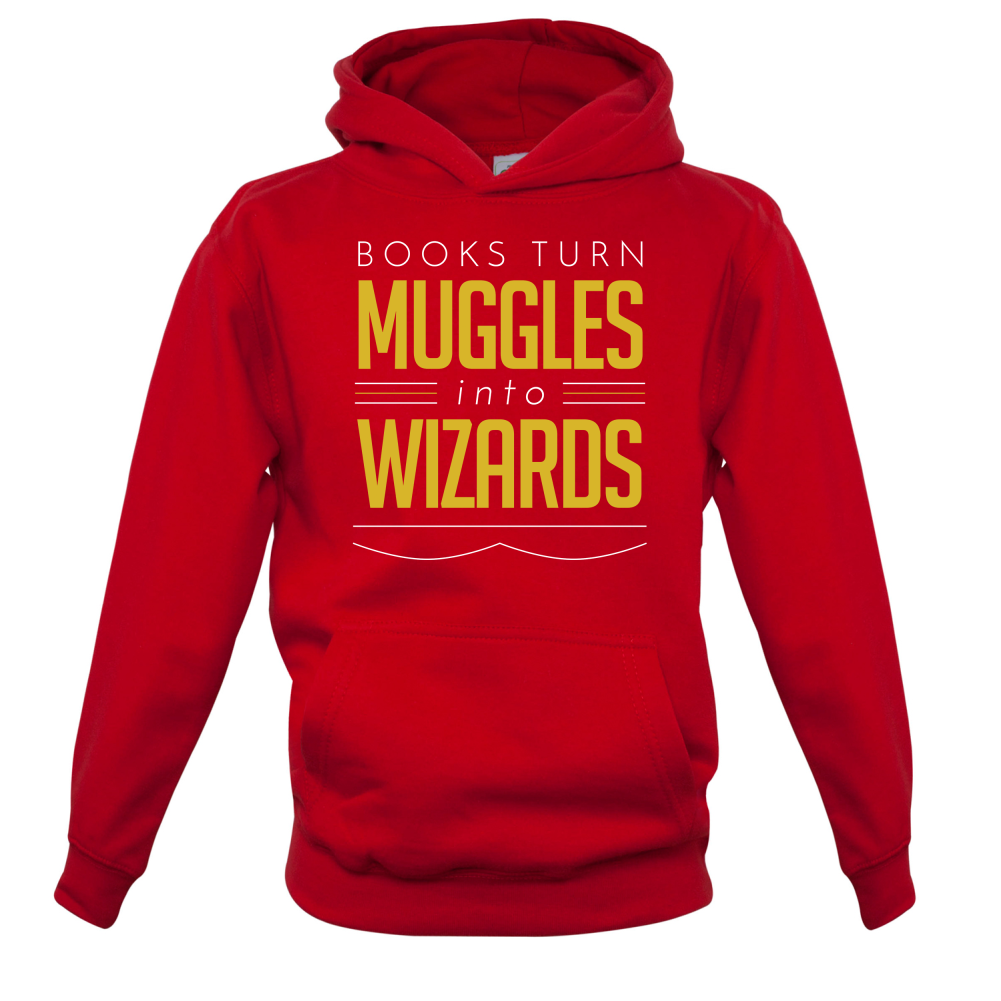 Books Turn Muggles Into Wizzards Kids T Shirt