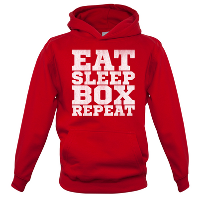 Eat Sleep Box REPEAT Kids T Shirt