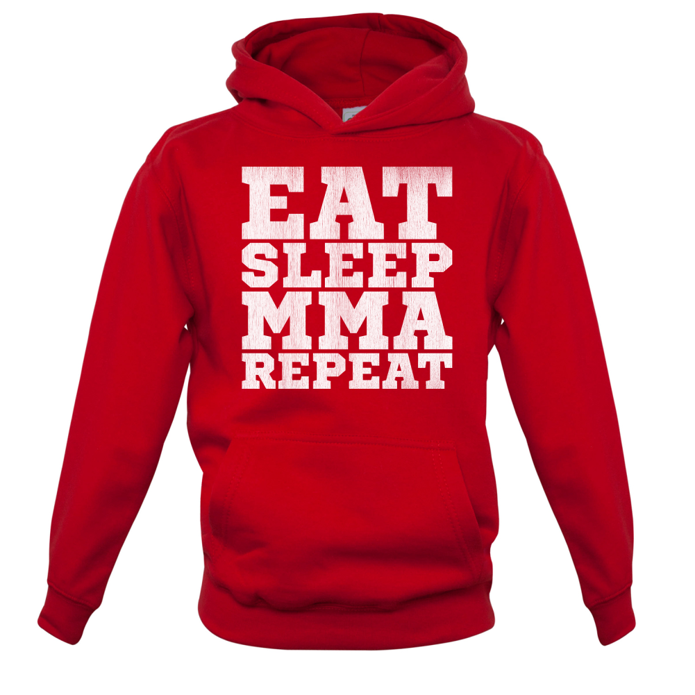 Eat Sleep MMA REPEAT Kids T Shirt