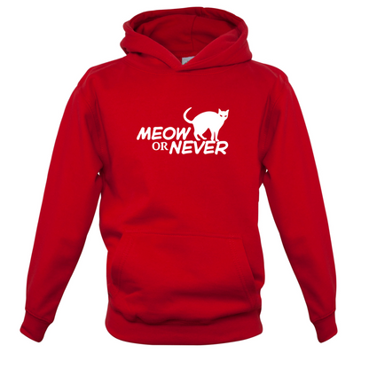 Meow Or Never Kids T Shirt