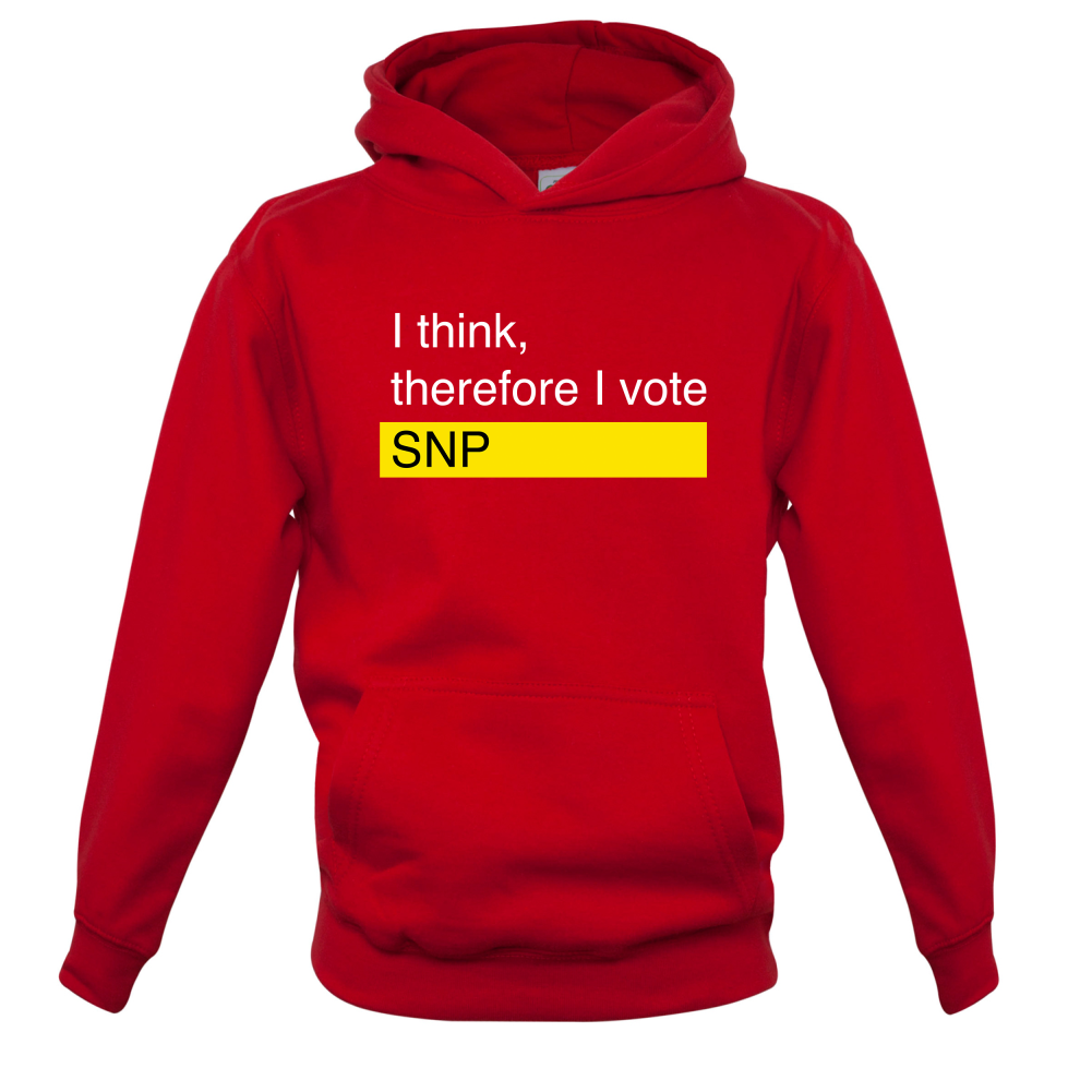 I think, therefore I vote SNP Kids T Shirt