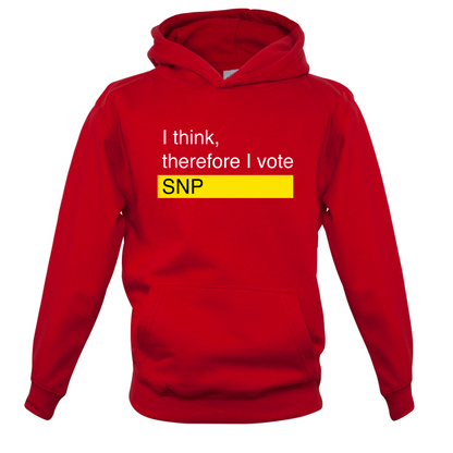 I think, therefore I vote SNP Kids T Shirt