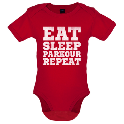 Eat Sleep Parkour REPEAT Baby T Shirt