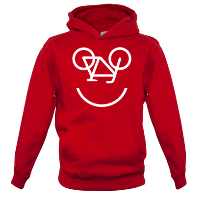 Bicycle Smiley Face Kids T Shirt