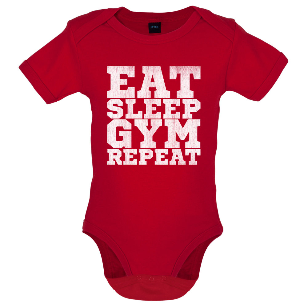 Eat Sleep Gym REPEAT Baby T Shirt