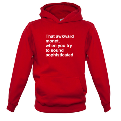 That Awkward Monet Kids T Shirt