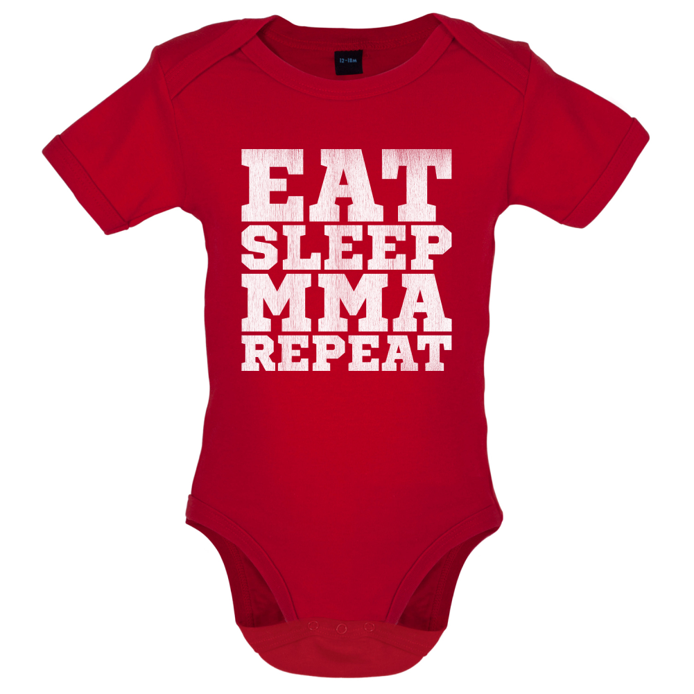 Eat Sleep MMA REPEAT Baby T Shirt