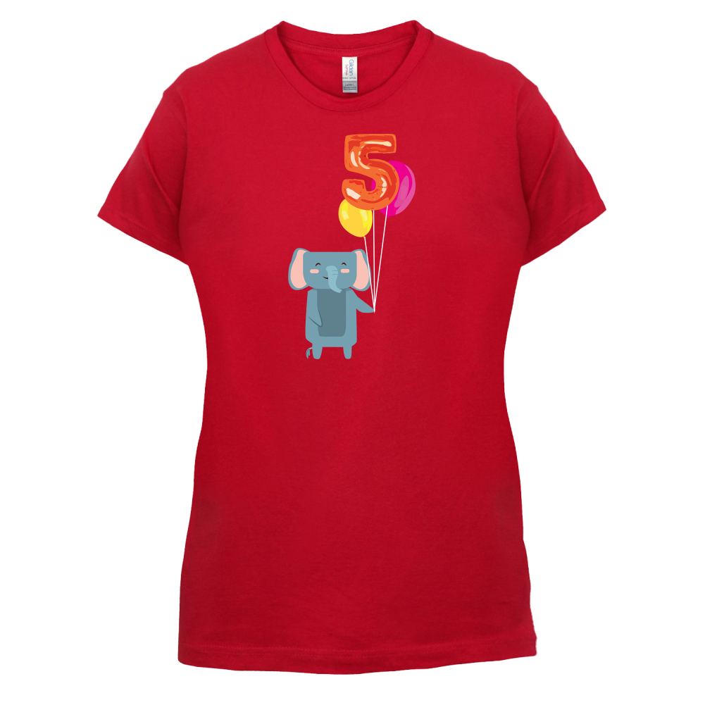 5th Birthday Elephant T Shirt