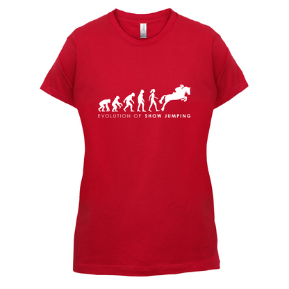 Evolution Of Woman Show Jumping T Shirt