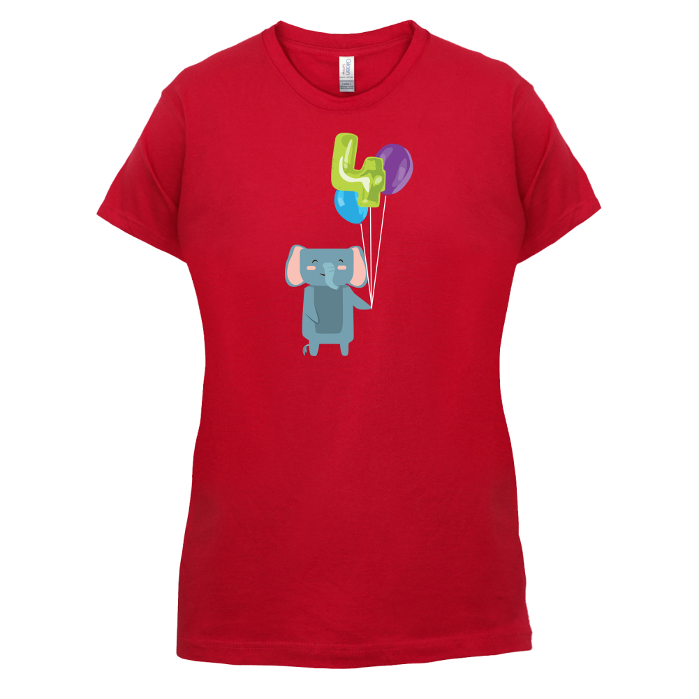 4th Birthday Elephant T Shirt