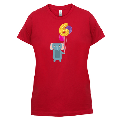 6th Birthday Elephant T Shirt