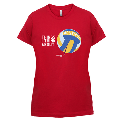 I Thiink About Volleyball T Shirt