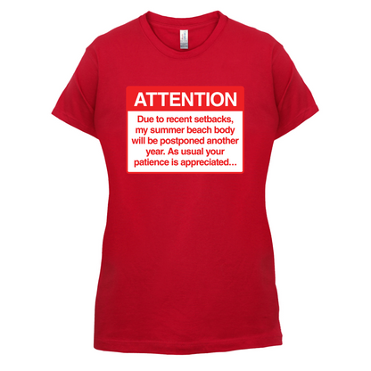 Summer Body Postponed T Shirt